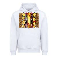 White softball serape leopard cowhide glitter brushstrokes Urban Hoodie - Artiststas