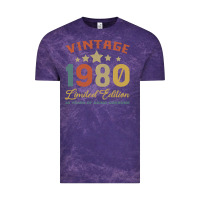 Cloud Purple Vintage 1980 Clothes 40 Years Old Retro 40th Birthday Vintage Tee - Bettercallsaul