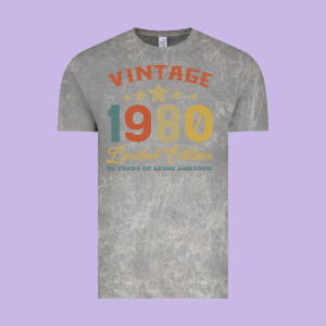 Vintage 1980 Clothes 40 Years Old Retro 40th Birthday Vintage Tee Designed By Bettercallsaul