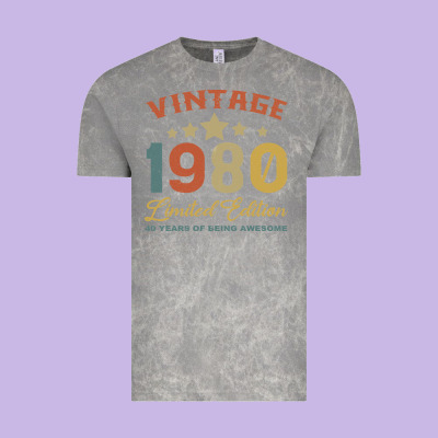Vintage 1980 Clothes 40 Years Old Retro 40th Birthday Vintage Tee Designed By Bettercallsaul