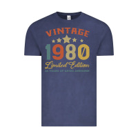 Vintage Denim Vintage 1980 Clothes 40 Years Old Retro 40th Birthday Vintage Tee - Bettercallsaul
