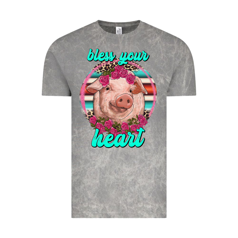 Bless Your Heart Pig Vintage Tee by RanaPortraitStore | Teevron