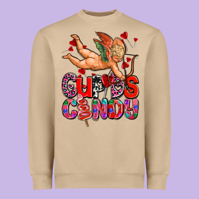 Cupids Candy Olivia Heavyweight Sweatshirt Designed By Oliviacreatesart