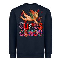 Navy cupids candy olivia Heavyweight Sweatshirt - OliviaCreatesArt