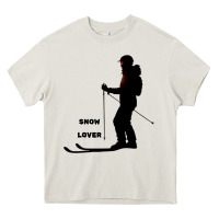 Cream nighttime ski adventure Heavy Core Tee - tuanDangUi