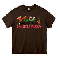 Chocolate Brown i cant make everyone happy i an not a pizza Heavy Core Tee - MaliasSmallBusiness