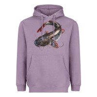 Lavender Catfish Illustrations Heavyweight Hoodie - LillyAllenDesigns