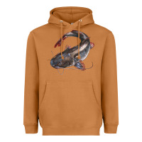 Meerkat Catfish Illustrations Heavyweight Hoodie - LillyAllenDesigns