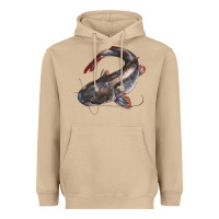 Mushroom Catfish Illustrations Heavyweight Hoodie - LillyAllenDesigns