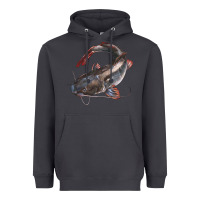Smoke Catfish Illustrations Heavyweight Hoodie - LillyAllenDesigns
