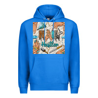 True Royal hail hustler and nail art hands with glitter polish seamless pattern b Premium Hoodie - BundleAndBundleShop