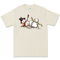 Bone snowman with wine Premium Tee - MaliasSmallBusiness