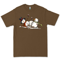 Cacao snowman with wine Premium Tee - MaliasSmallBusiness