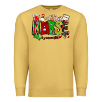 Antique Gold Nurse Juneenth Premium Sweatshirt - CowhideDigitalArt