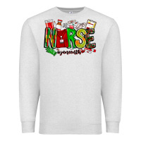 Oatmeal Heather Nurse Juneenth Premium Sweatshirt - CowhideDigitalArt