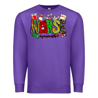 Purple Nurse Juneenth Premium Sweatshirt - CowhideDigitalArt