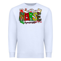 White Nurse Juneenth Premium Sweatshirt - CowhideDigitalArt