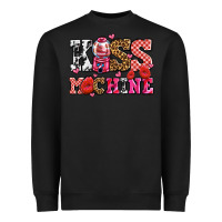 Black kiss machine with lips olivia Heavyweight Sweatshirt - OliviaCreatesArt
