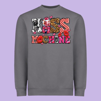 Kiss Machine With Lips Olivia Heavyweight Sweatshirt Designed By Oliviacreatesart