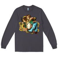 Smoke Cow skull Cowboy boots hats sunflowers Long Sleeve Tee - HowdyJamesFarm