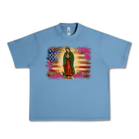 Pebble Blue america our lady of guadalupe Urban Heavy Tee - JahusDesignShop