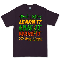 Plum black history learn it live it make it 365 days a Premium Tee - NancyCooperArtShop