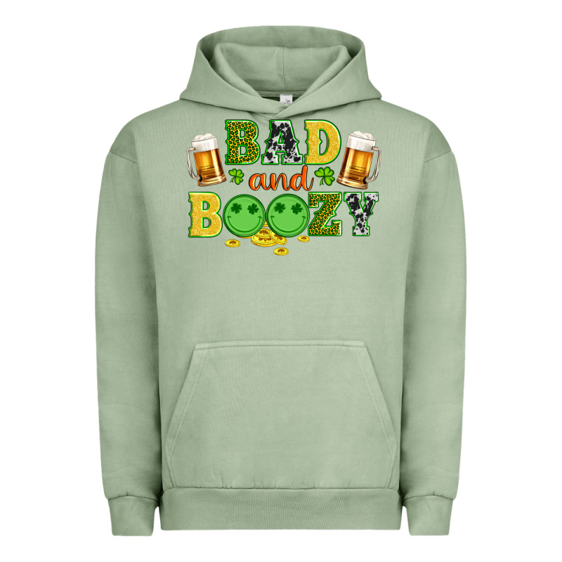 Bad And Boozy Wıth Beer And Coins Urban Hoodie by Artiststas | Teevron