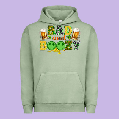 Bad And Boozy Wıth Beer And Coins Urban Hoodie Designed By Artiststas