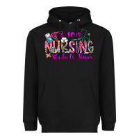 Black 100 Nursing Students Teams Heavyweight Hoodie - CowhideDigitalArt