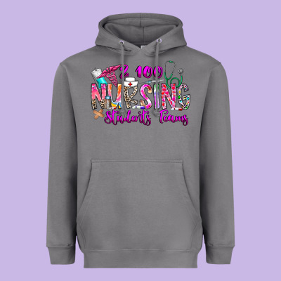 100 Nursing Students Teams Heavyweight Hoodie Designed By Cowhidedigitalart