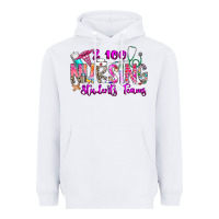 White 100 Nursing Students Teams Heavyweight Hoodie - CowhideDigitalArt