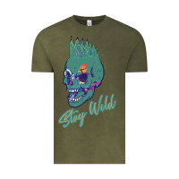 Vintage Olive Stay Wild Vintage Tee - Bettercallsaul