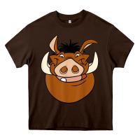Chocolate Brown Lion518 Heavy Core Tee - tuanDangUi