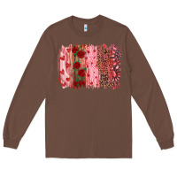 Chestnut valentine's day brushstrokes Long Sleeve Tee - RanaPortraitStore