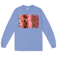 Colony Blue valentine's day brushstrokes Long Sleeve Tee - RanaPortraitStore