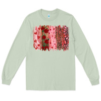 Matcha valentine's day brushstrokes Long Sleeve Tee - RanaPortraitStore