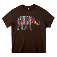 Chocolate Brown Elephant1687 Heavy Core Tee - tuanDangUi