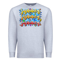 Heather Grey Summer Summer Summer Premium Sweatshirt - CowhideDigitalArt