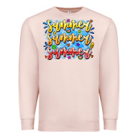 Pale Pink Summer Summer Summer Premium Sweatshirt - CowhideDigitalArt