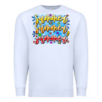 White Summer Summer Summer Premium Sweatshirt - CowhideDigitalArt