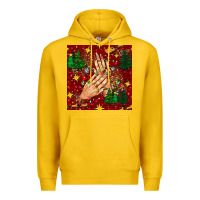 Lemon christmas nails and trees with leopard and plaid seamless pattern bbs Premium Hoodie - BundleAndBundleShop