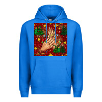 True Royal christmas nails and trees with leopard and plaid seamless pattern bbs Premium Hoodie - BundleAndBundleShop