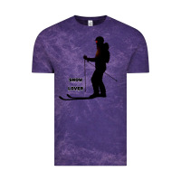 Cloud Purple nighttime ski adventure Vintage Tee - tuanDangUi