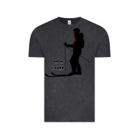 Vintage Black nighttime ski adventure Vintage Tee - tuanDangUi