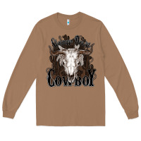 Toasted Coconut Simmer down Cowboy Long Sleeve Tee - HowdyJamesFarm