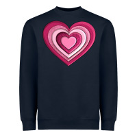 Navy sweet heart olivia Heavyweight Sweatshirt - OliviaCreatesArt