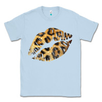 Dusty Blue Leopard Lips Classic Tee - Bettercallsaul