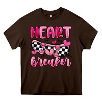Chocolate Brown heart breaker Heavy Core Tee - MaliasSmallBusiness
