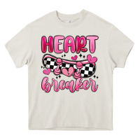 Cream heart breaker Heavy Core Tee - MaliasSmallBusiness