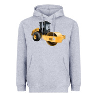 Heather Grey Compactor Illustrations Heavyweight Hoodie - LillyAllenDesigns